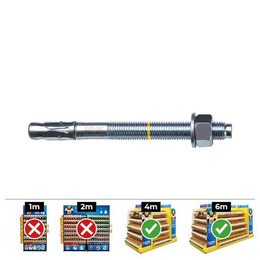 Caixa 50 unid. fixaÃ§Ã£o homologado ce bap Ã¸8x95mm/30 zincado celo_0