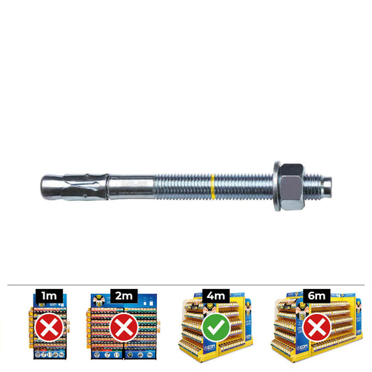 Caixa 40 unid. fixaÃ§Ã£o homologado ce bap Ã¸10x92mm/17 zincado celo_0