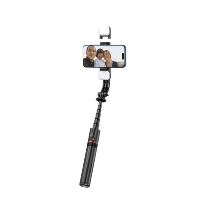 Tech-Protect L05S Bluetooth Selfie Stick with Tripod up to 105cm with LED Light - Black_2