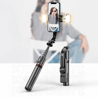 Tech-Protect L05S Bluetooth Selfie Stick with Tripod up to 105cm with LED Light - Black_7