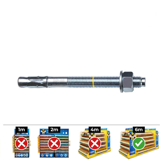 Caixa 25 unid. fixaÃ§Ã£o homologado ce bap Ã¸10x125mm/50 zincado celo_0