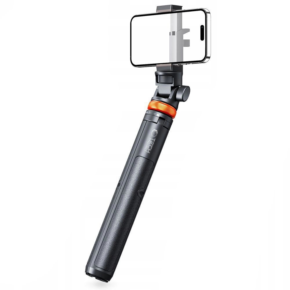 Tech-Protect L03S Bluetooth selfie stick with remote control, tripod up to 148cm and 180 head - white_1