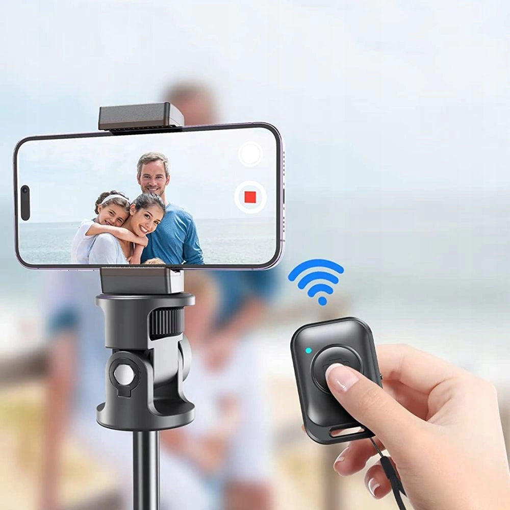 Tech-Protect L03S Bluetooth selfie stick with remote control, tripod up to 148cm and 180 head - white_5