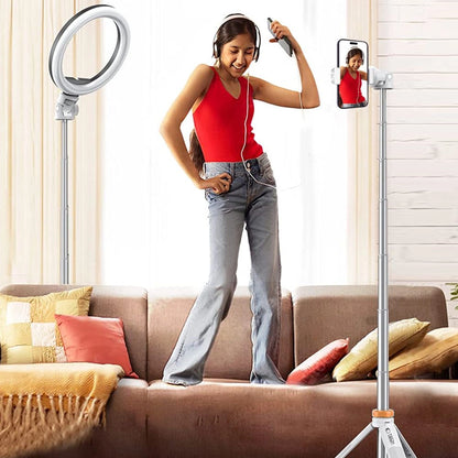 Tech-Protect L03S Bluetooth selfie stick with remote control, tripod up to 148cm and 180 head - white_7