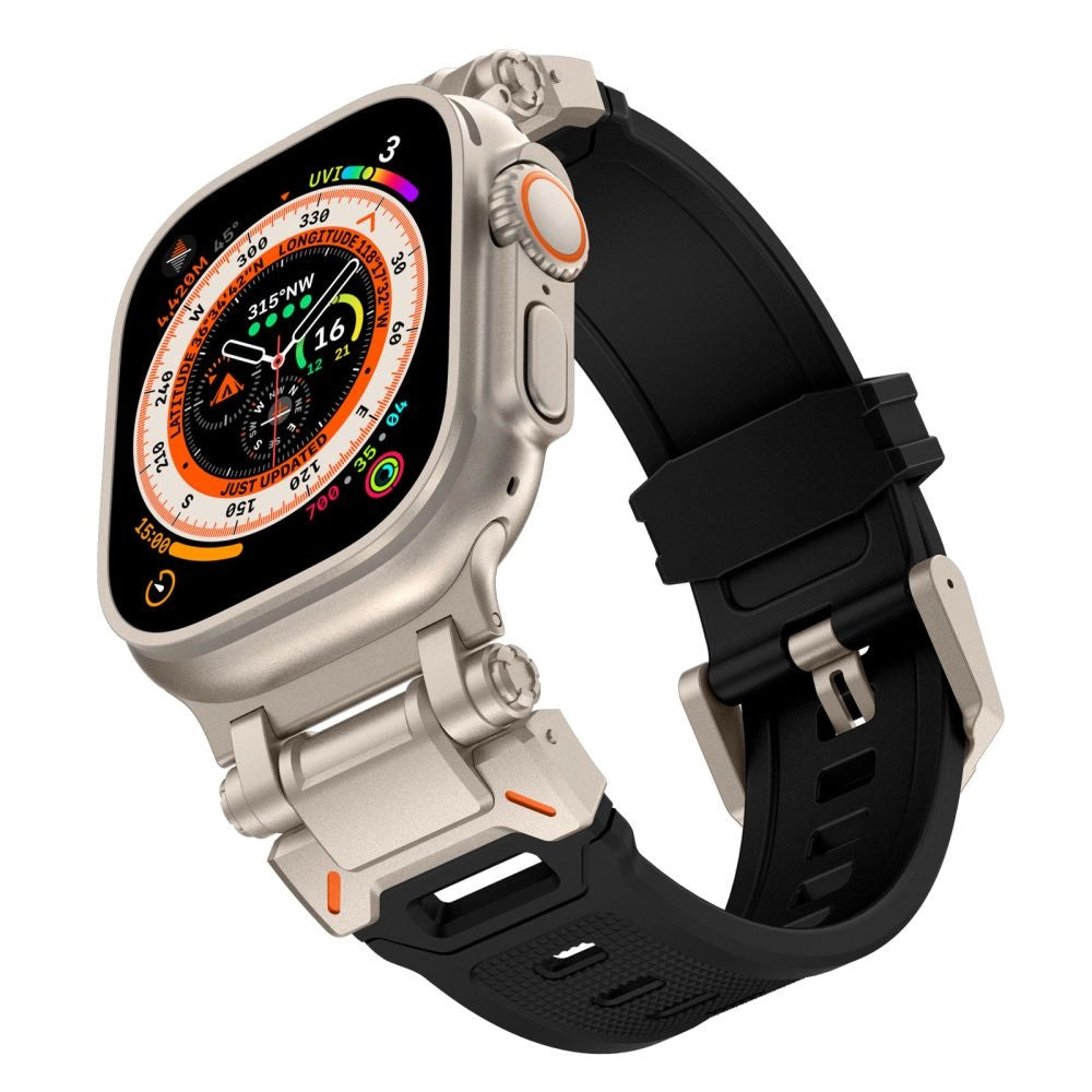 Tech-Protect Delta Pro Strap for Apple Watch 4 / 5 / 6 / 7 / 8 / 9 / SE / Ultra 1 / 2 (42/44/45/49 mm) - Black-Titanium_1