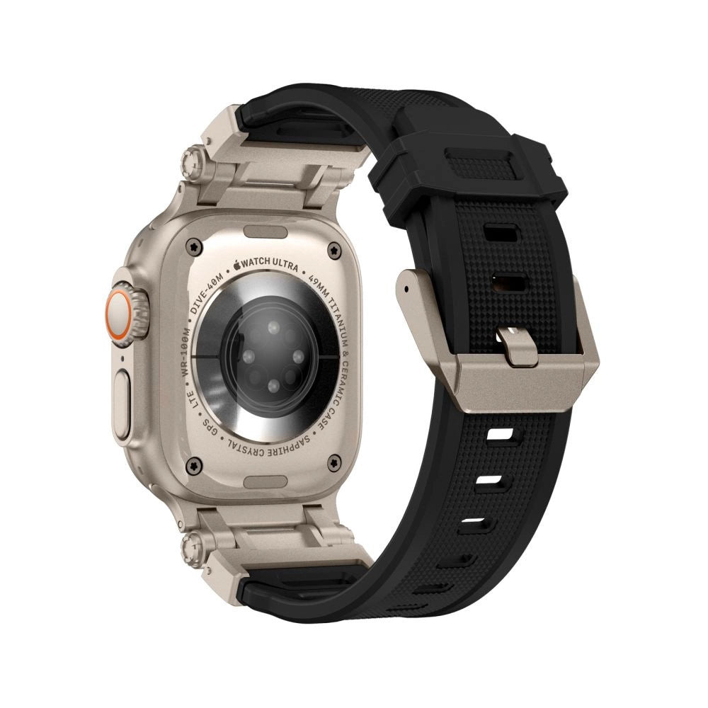 Tech-Protect Delta Pro Strap for Apple Watch 4 / 5 / 6 / 7 / 8 / 9 / SE / Ultra 1 / 2 (42/44/45/49 mm) - Black-Titanium_2