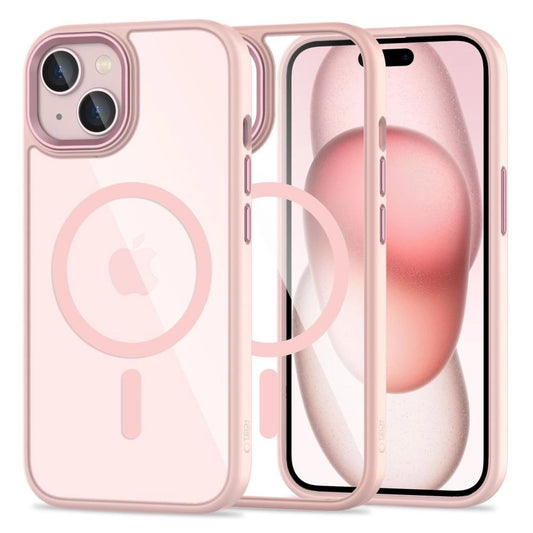 Tech-Protect MagMat MagSafe iPhone 15 Case - Clear Pink_0