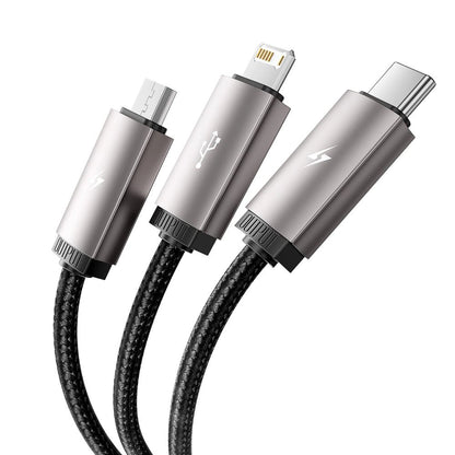 Tech-Protect UltraBoost 3in1 USB-A - Lightning / USB-C / micro USB 3.5A cable 1m - gray_2