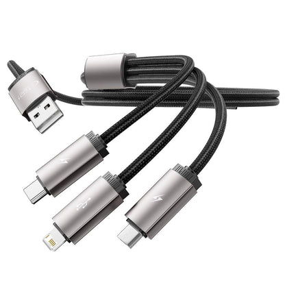 Tech-Protect UltraBoost 3in1 USB-A - Lightning / USB-C / micro USB 3.5A cable 1m - gray_3