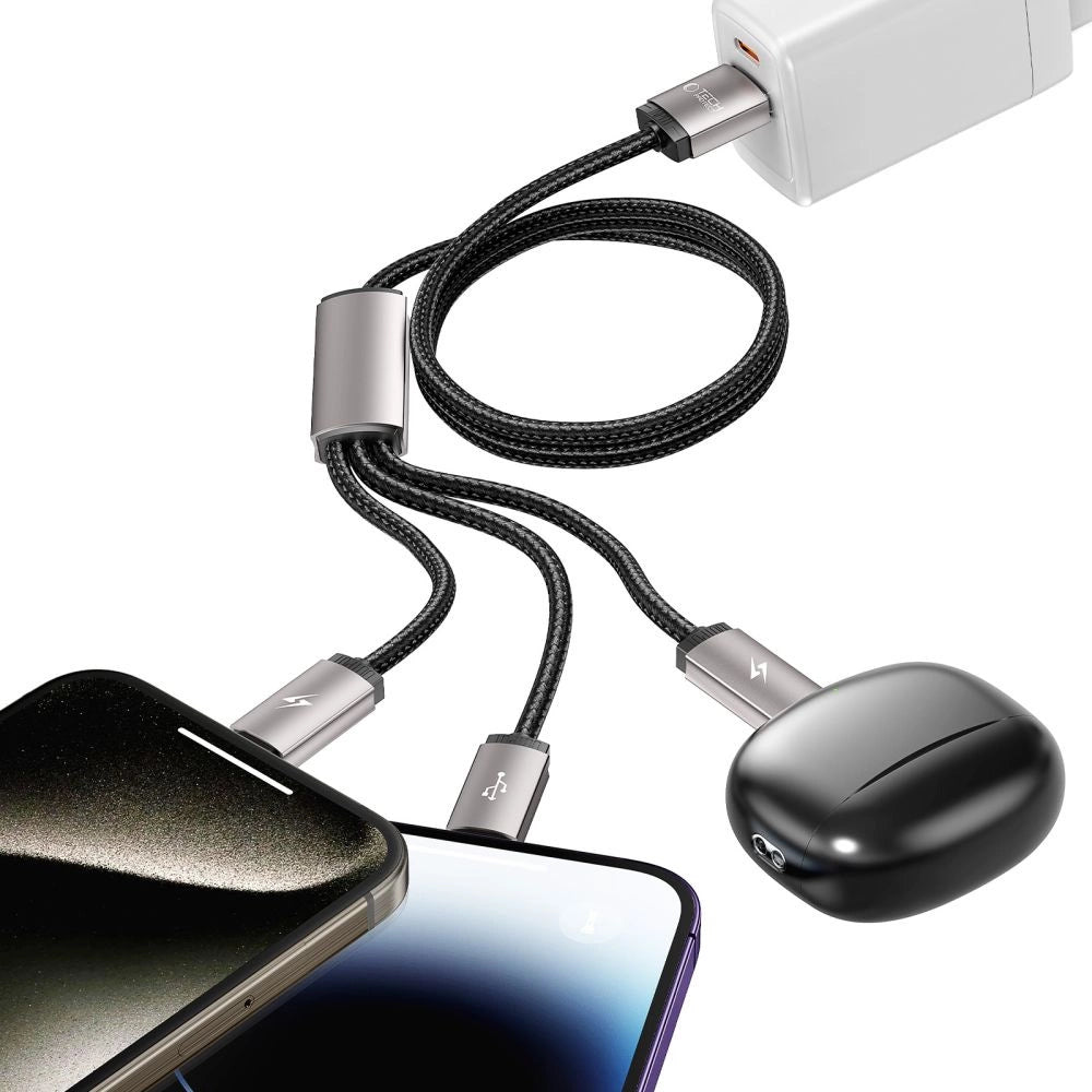 Tech-Protect UltraBoost 3in1 USB-A - Lightning / USB-C / micro USB 3.5A cable 1m - gray_4