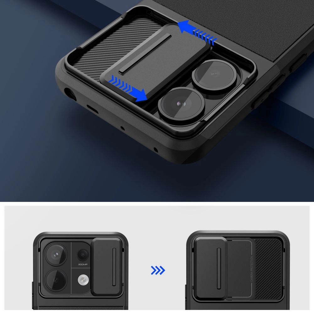 Tech-Protect Velar Cam+ Case for Xiaomi Redmi Note 13 Pro 5G / Poco X6 5G - Black_1