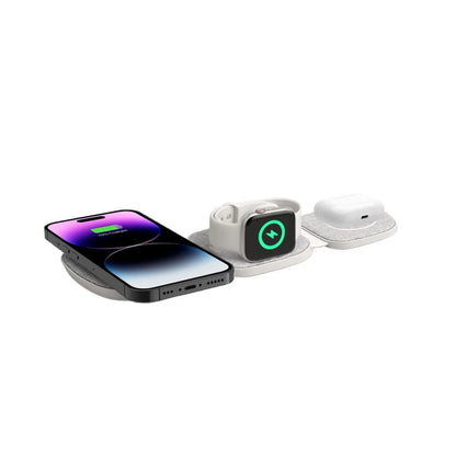 Tech-Protect QI15W-A32 3-in-1 Inductive Charger with MagSafe for Smartphone / Apple Watch / AirPods - Gray_2