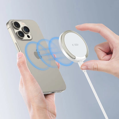 Tech-Protect QI15W-A33 Inductive Charger with MagSafe and Stand with USB-A / USB-C Cable - White_4
