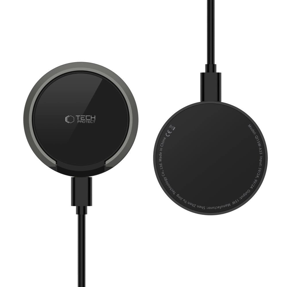 Tech-Protect QI15W-A33 Inductive Charger with MagSafe and Stand with USB-A / USB-C Cable - Black_3