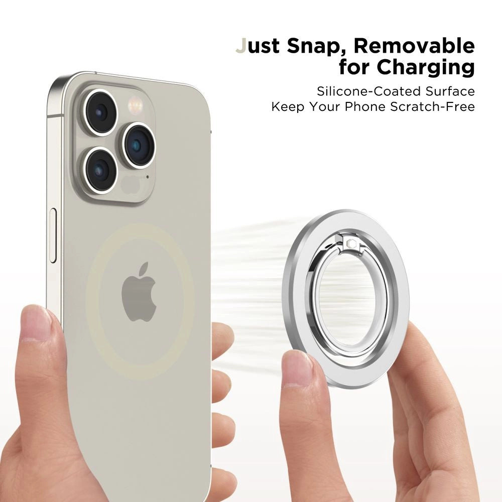 Tech-Protect MMR300 magnetic holder/ring with MagSafe - silver_3
