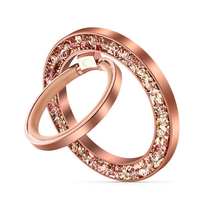 Tech-Protect MMR200 magnetic holder / ring with MagSafe - pink with crystals_0