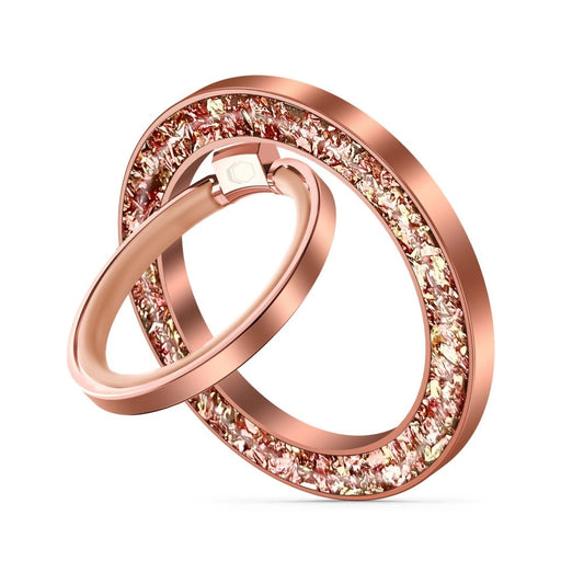 Tech-Protect MMR200 magnetic holder / ring with MagSafe - pink with crystals_0