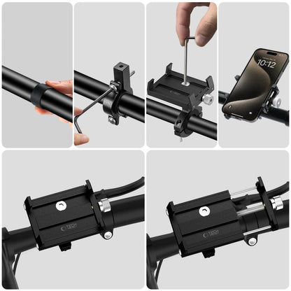 Tech-Protect V4 Bike Handlebar Phone Holder - Black_5