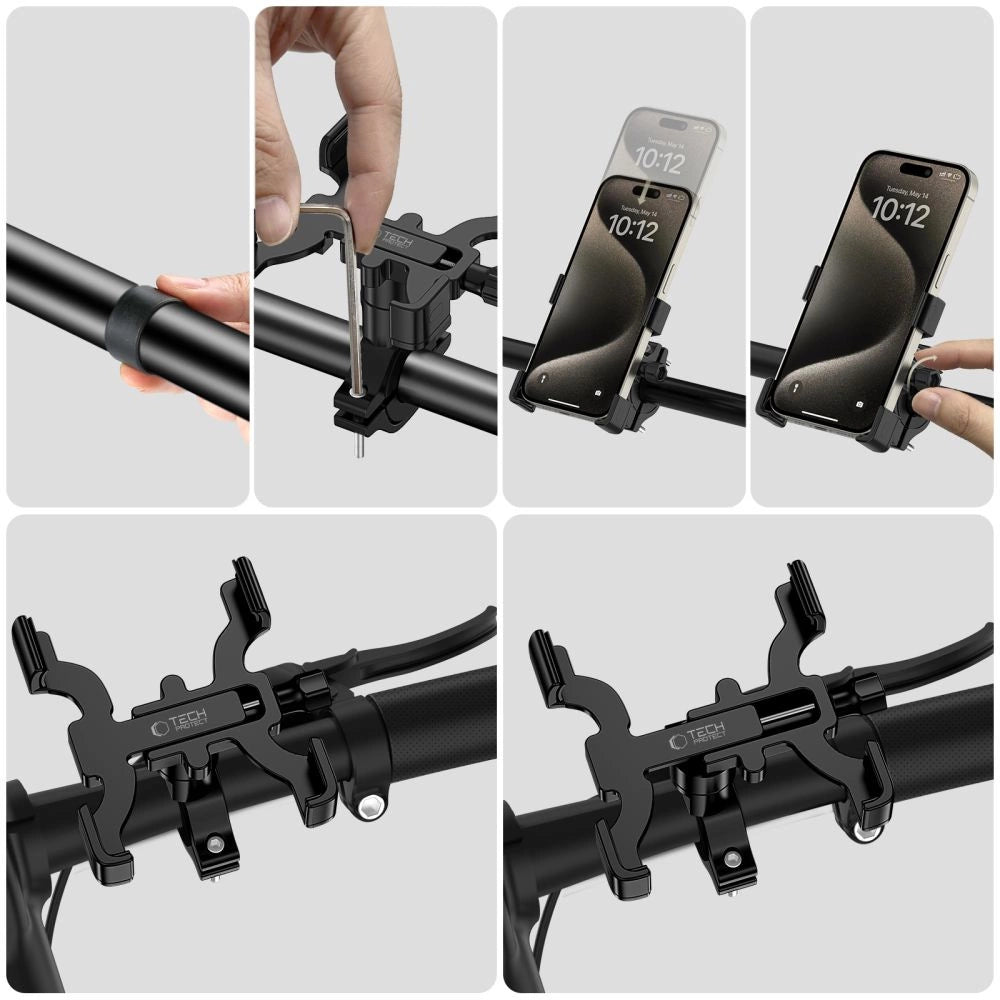 Tech-Protect V3 Bike Phone Holder for Handlebars - Black_4
