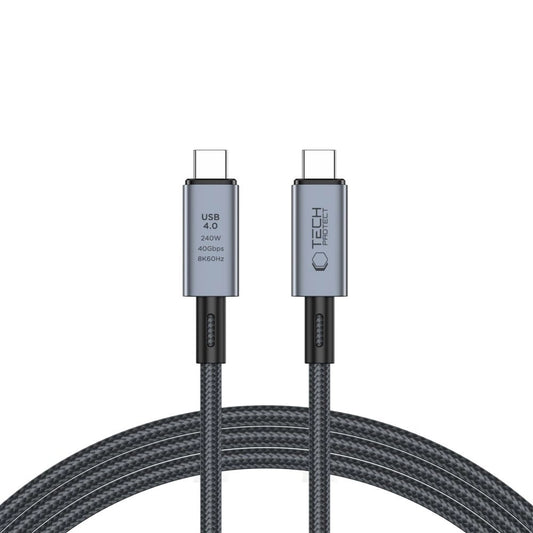 Tech-Protect UltraBoost Max USB-C 4.0 / USB-C 4.0 PD 240W 8K 40Gbps 2m cable - gray_0