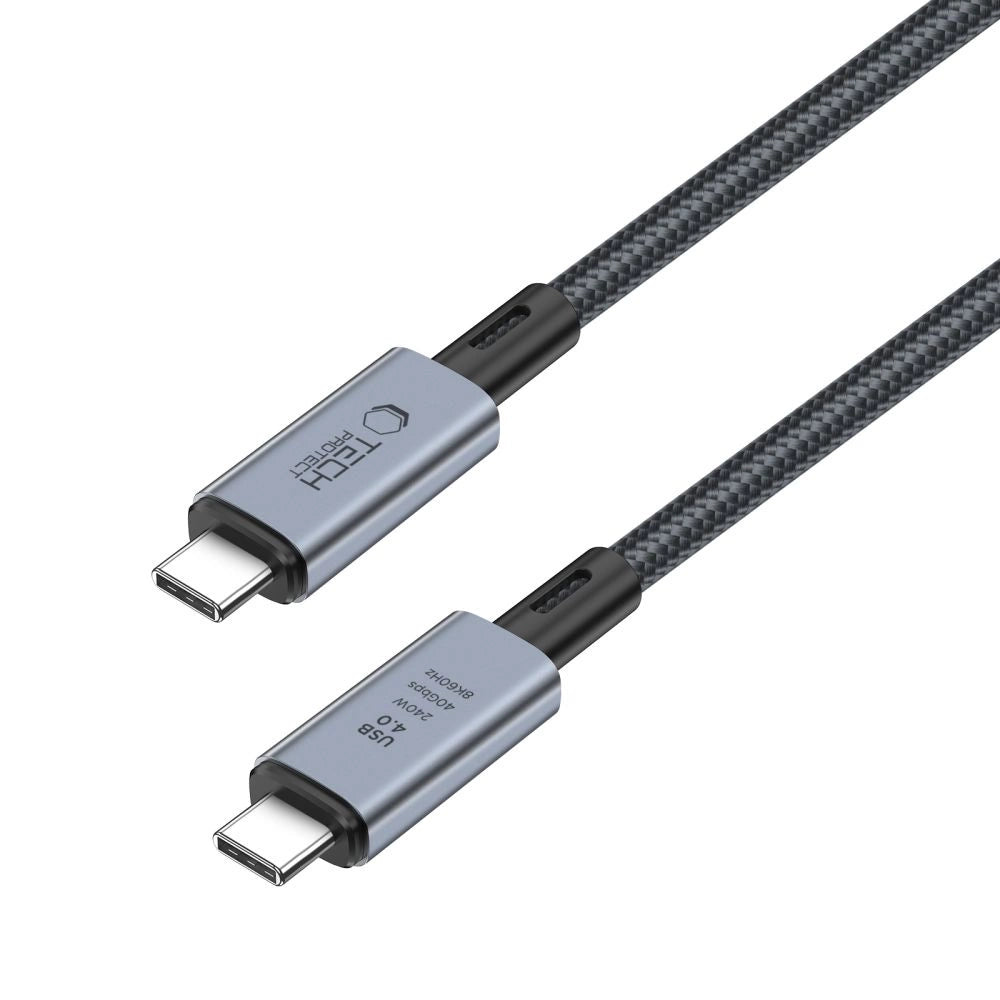 Tech-Protect UltraBoost Max USB-C 4.0 / USB-C 4.0 PD 240W 8K 40Gbps 2m cable - gray_3