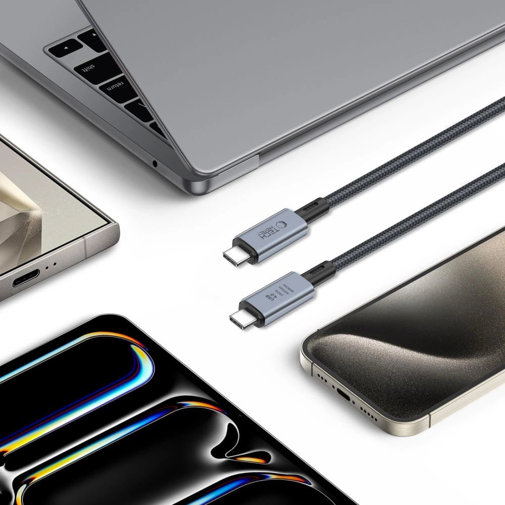 Tech-Protect UltraBoost Max USB-C 4.0 / USB-C 4.0 PD 240W 8K 40Gbps 2m cable - gray_4