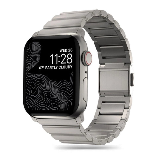 Tech-Protect SteelBand for Apple Watch 4 / 5 / 6 / 7 / 8 / 9 / SE / Ultra 1 / 2 (42/44/45/49 mm) - titanium_0