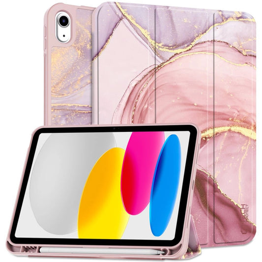 Tech-Protect SC Pen Case for iPad 10.9" 2022 - Pink Marble_0