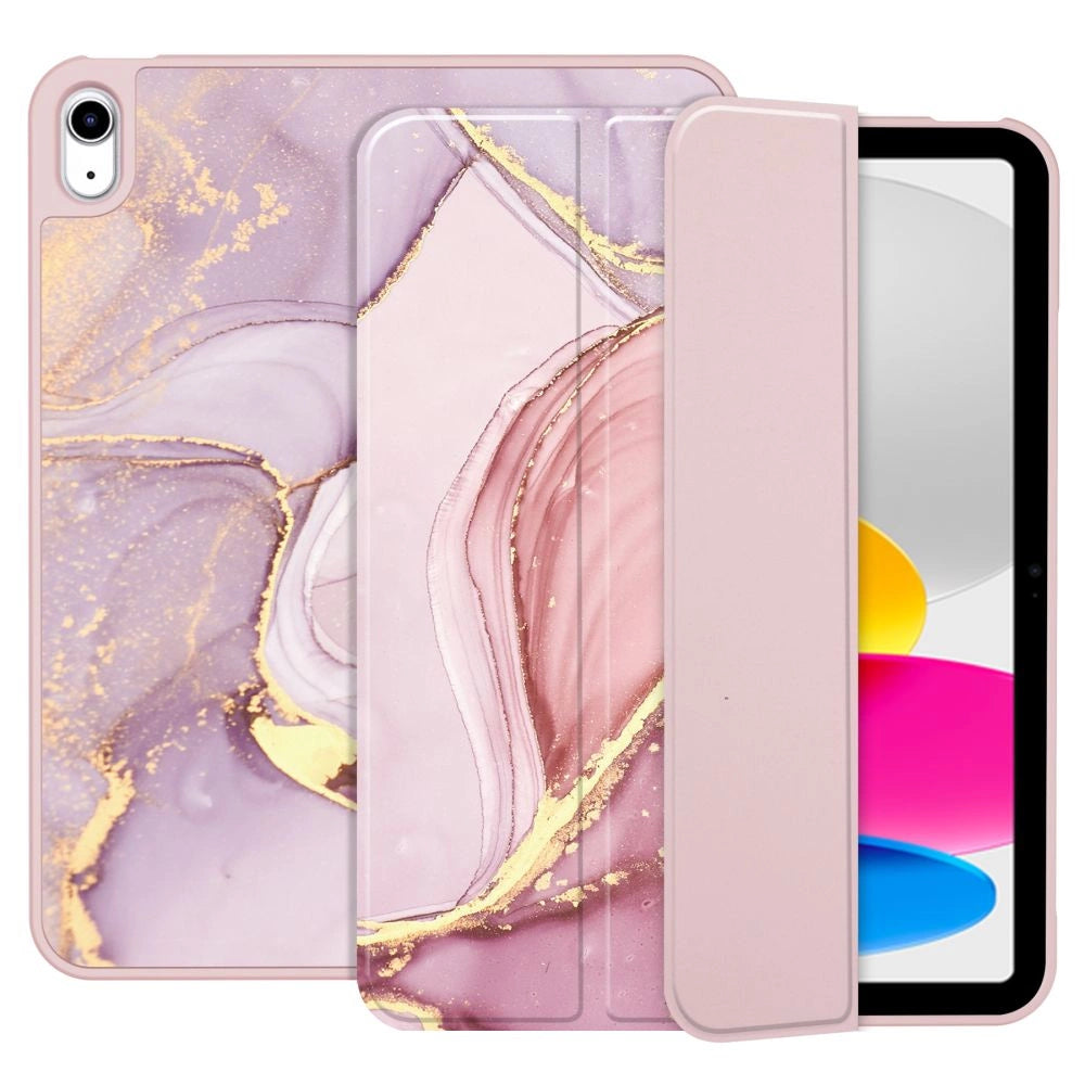 Tech-Protect SC Pen Case for iPad 10.9" 2022 - Pink Marble_1