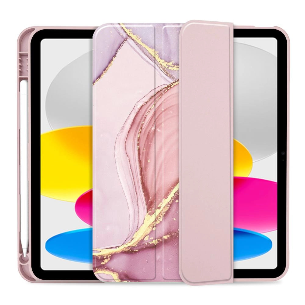 Tech-Protect SC Pen Case for iPad 10.9" 2022 - Pink Marble_2