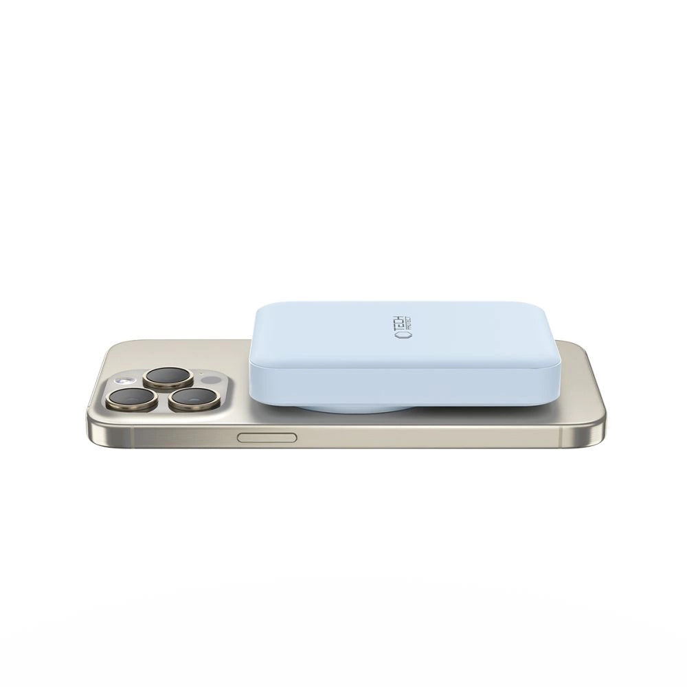 Tech-Protect LifeMag PB11 Powerbank with MagSafe 10000mAh 15W USB-C port - blue + USB-C cable_1