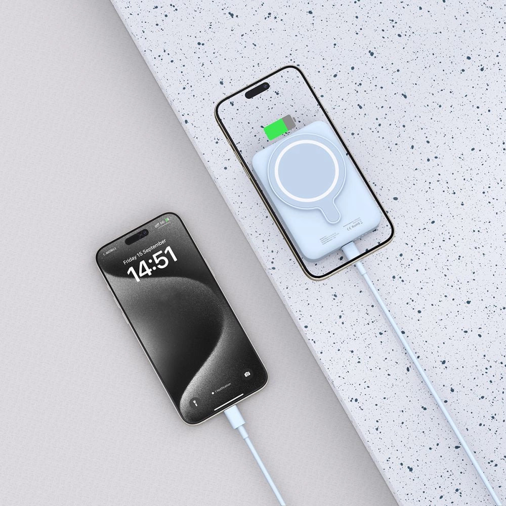 Tech-Protect LifeMag PB11 Powerbank with MagSafe 10000mAh 15W USB-C port - blue + USB-C cable_4