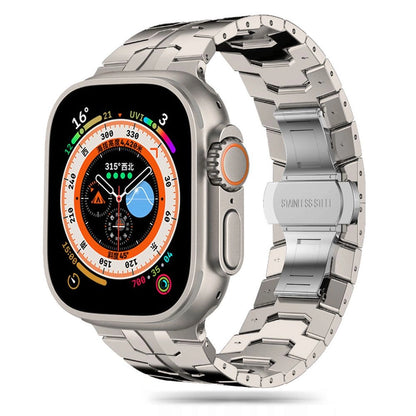 Tech-Protect Stainless Line bracelet for Apple Watch 4 / 5 / 6 / 7 / 8 / 9 / SE / Ultra 1 / 2 (42/44/45/49 mm) - titanium_0