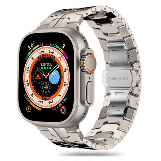 Tech-Protect Stainless Line bracelet for Apple Watch 4 / 5 / 6 / 7 / 8 / 9 / SE / Ultra 1 / 2 (42/44/45/49 mm) - titanium_0