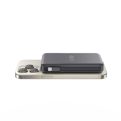 Tech-Protect LifeMag PB31 Power Bank with MagSafe 10000mAh 15W USB-C / USB-A / Built-in USB-C / Lightning Cables - Black_1