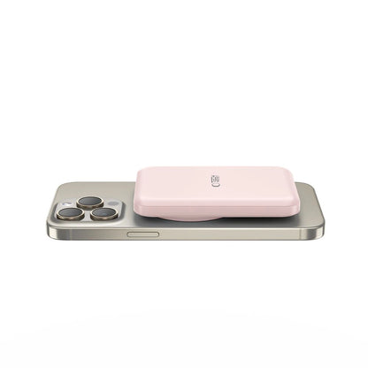 Tech-Protect LifeMag PB10 Powerbank with MagSafe 5000mAh 15W USB-C port - pink + USB-C cable_2