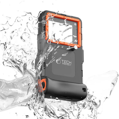 Tech-Protect Waterproof Case IPX8 for 4.7-6.7" Smartphones - Black and Orange_2