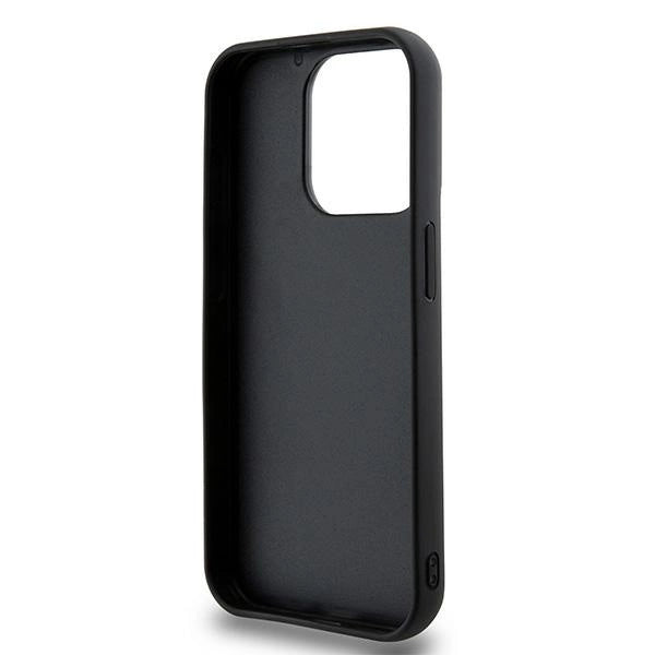 DKNY 3D Rubber Repeat Pattern case for iPhone 15 Pro - black_6