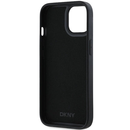 DKNY 3D Rubber Repeat Pattern case for iPhone 15 Plus - black_6