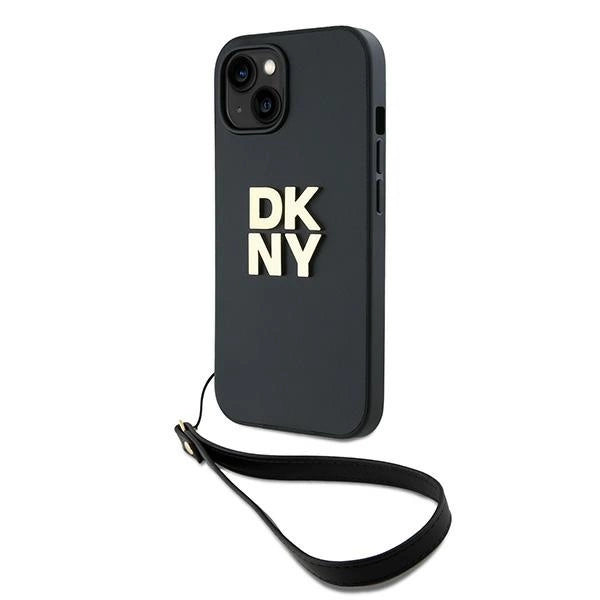 DKNY Wrist Strap Stock Logo case for iPhone 15 / 14 / 13 - black_0