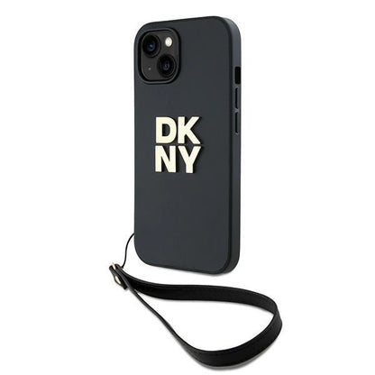 DKNY Wrist Strap Stock Logo case for iPhone 15 / 14 / 13 - black_0