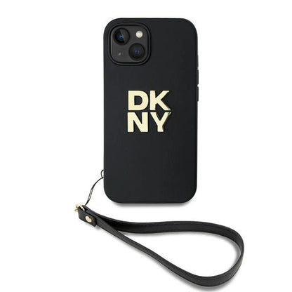 DKNY Wrist Strap Stock Logo case for iPhone 15 / 14 / 13 - black_1