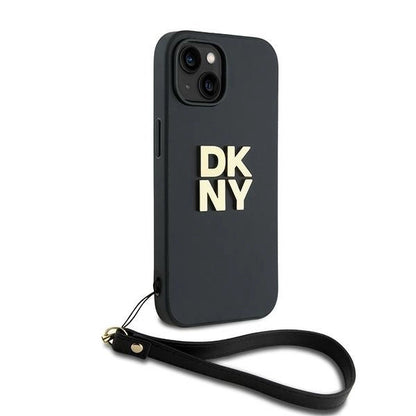 DKNY Wrist Strap Stock Logo case for iPhone 15 / 14 / 13 - black_2