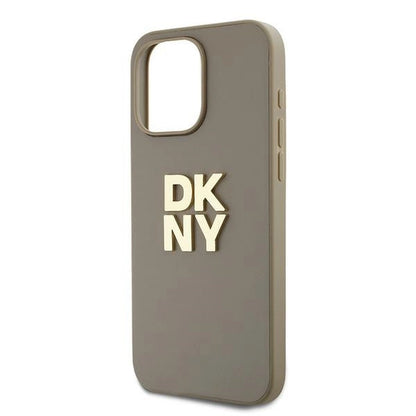 DKNY Wrist Strap Stock Logo case for iPhone 15 Pro Max - beige_4