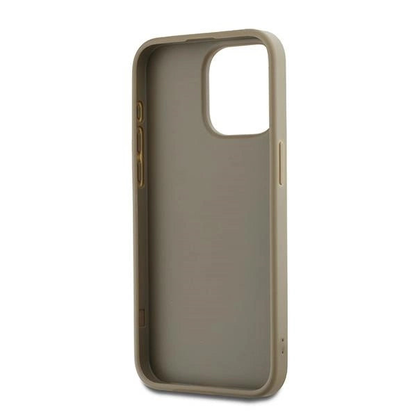 DKNY Wrist Strap Stock Logo case for iPhone 15 Pro Max - beige_5