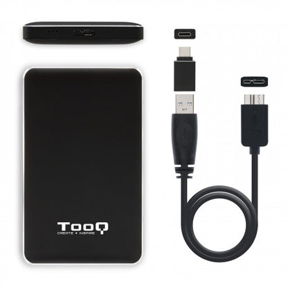 TooQ Caja externa para discos duros 2.5" SATA I/II/III a USB 3.1 Gen1 con UASP_1