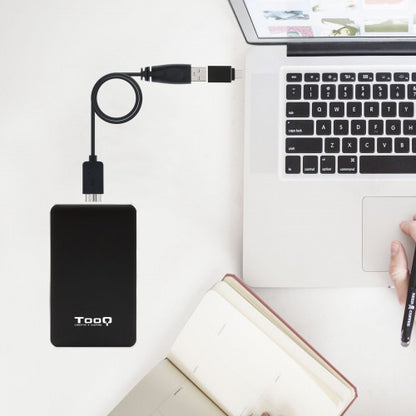 TooQ Caja externa para discos duros 2.5" SATA I/II/III a USB 3.1 Gen1 con UASP_3