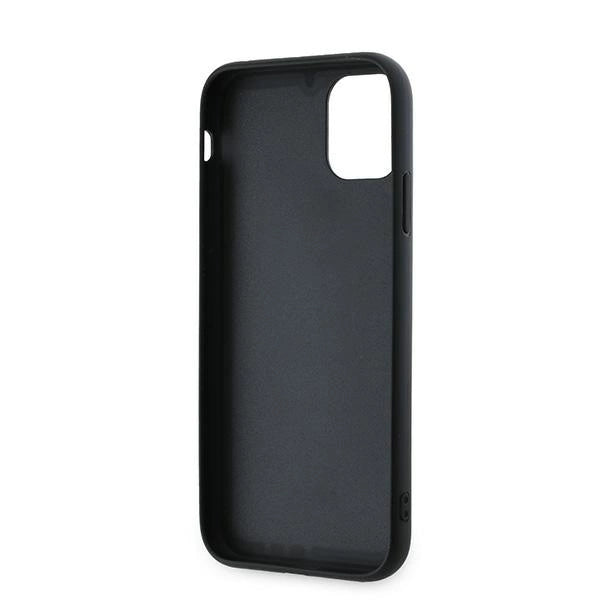 Karl Lagerfeld Diagonal Quilted Script case for iPhone 11 / Xr - black_6