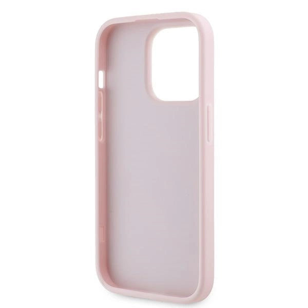 Karl Lagerfeld Diagonal Quilted Script case for iPhone 14 Pro Max - pink_6