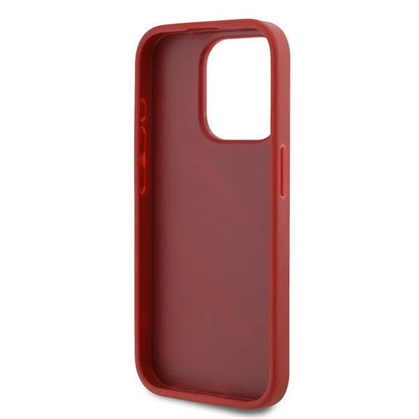 Karl Lagerfeld Diagonal Quilted Script case for iPhone 15 Pro - red_6